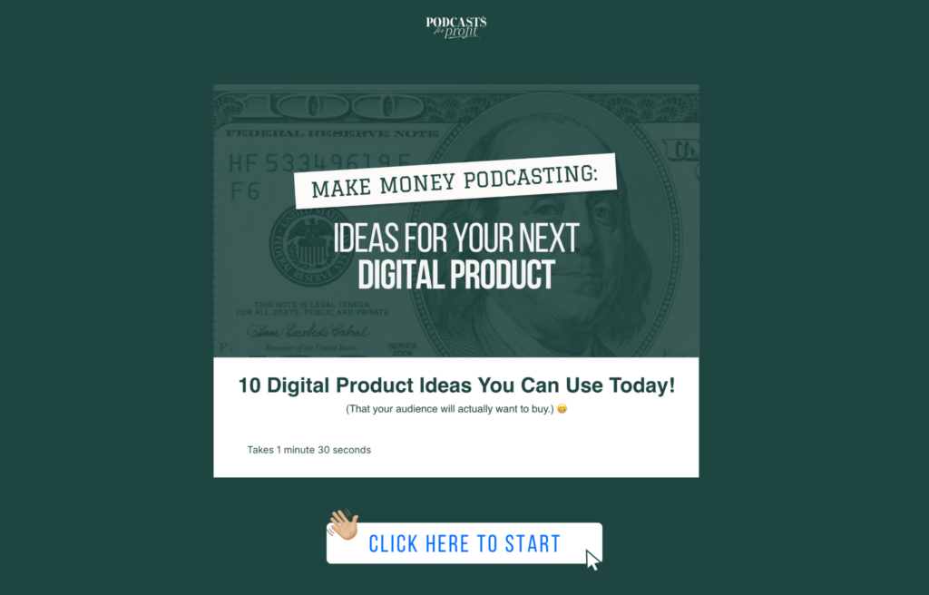 Monetize Your Podcast and find products to sell using tool from Morgan Franklin